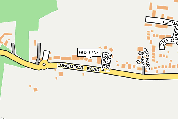 GU30 7NZ map - OS OpenMap – Local (Ordnance Survey) GU30 7NZ map - OS OpenMap – Local (Ordnance Survey)