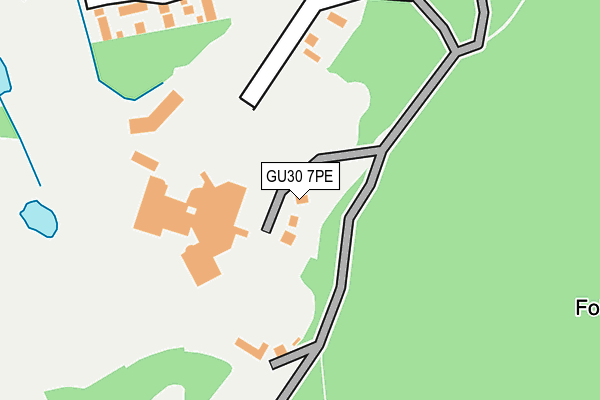 GU30 7PE map - OS OpenMap – Local (Ordnance Survey) GU30 7PE map - OS OpenMap – Local (Ordnance Survey)