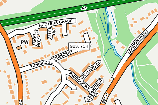GU30 7QH map - OS OpenMap – Local (Ordnance Survey)