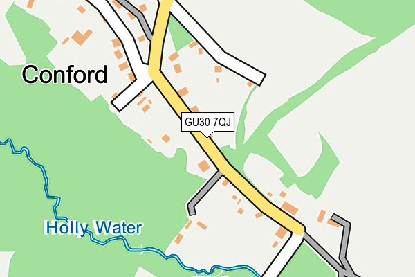 GU30 7QJ map - OS OpenMap – Local (Ordnance Survey) GU30 7QJ map - OS OpenMap – Local (Ordnance Survey)