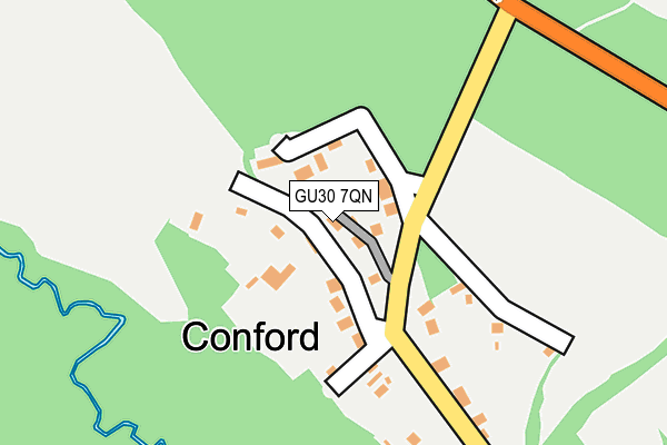 GU30 7QN map - OS OpenMap – Local (Ordnance Survey) GU30 7QN map - OS OpenMap – Local (Ordnance Survey)