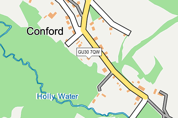 GU30 7QW map - OS OpenMap – Local (Ordnance Survey) GU30 7QW map - OS OpenMap – Local (Ordnance Survey)