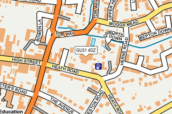 GU31 4DZ map - OS OpenMap – Local (Ordnance Survey) GU31 4DZ map - OS OpenMap – Local (Ordnance Survey)