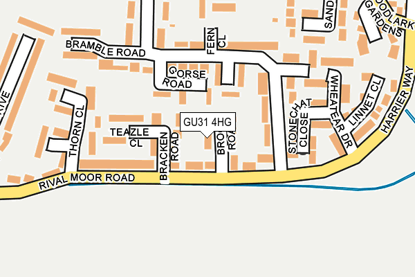 GU31 4HG map - OS OpenMap – Local (Ordnance Survey) GU31 4HG map - OS OpenMap – Local (Ordnance Survey)