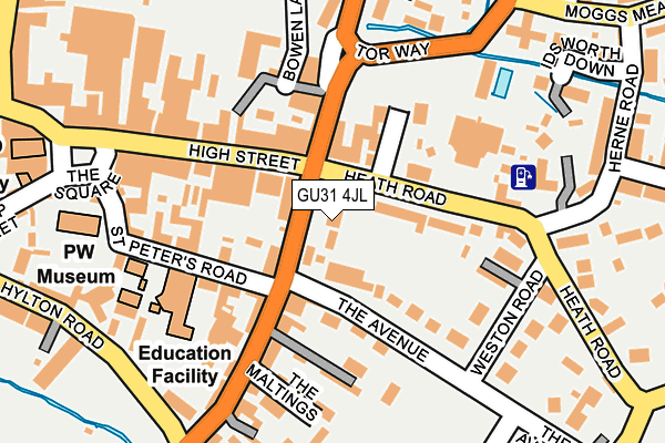 GU31 4JL map - OS OpenMap – Local (Ordnance Survey) GU31 4JL map - OS OpenMap – Local (Ordnance Survey)