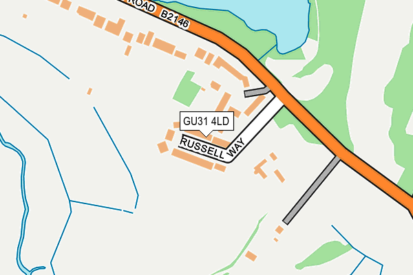 GU31 4LD map - OS OpenMap – Local (Ordnance Survey) GU31 4LD map - OS OpenMap – Local (Ordnance Survey)