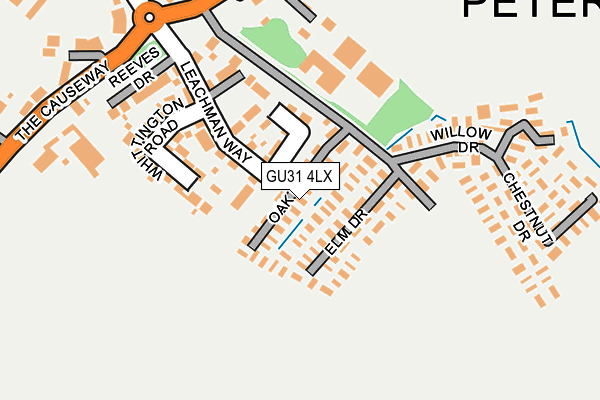 GU31 4LX map - OS OpenMap – Local (Ordnance Survey) GU31 4LX map - OS OpenMap – Local (Ordnance Survey)