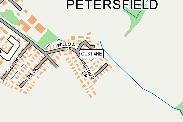 GU31 4NE map - OS OpenMap – Local (Ordnance Survey) GU31 4NE map - OS OpenMap – Local (Ordnance Survey)