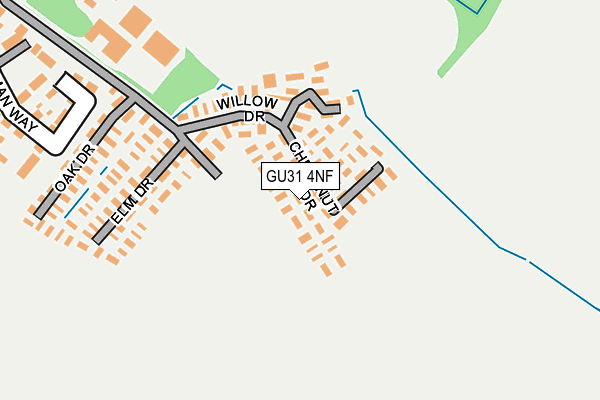 GU31 4NF map - OS OpenMap – Local (Ordnance Survey) GU31 4NF map - OS OpenMap – Local (Ordnance Survey)