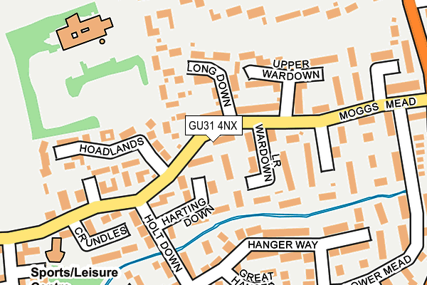 GU31 4NX map - OS OpenMap – Local (Ordnance Survey) GU31 4NX map - OS OpenMap – Local (Ordnance Survey)