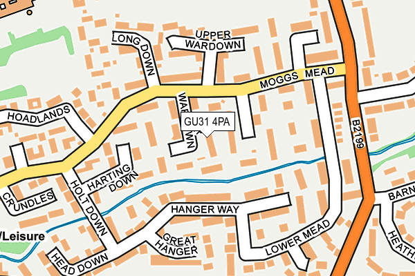 GU31 4PA map - OS OpenMap – Local (Ordnance Survey)