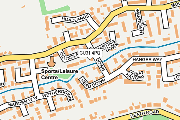 GU31 4PQ map - OS OpenMap – Local (Ordnance Survey) GU31 4PQ map - OS OpenMap – Local (Ordnance Survey)
