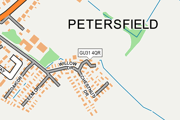 GU31 4QR map - OS OpenMap – Local (Ordnance Survey) GU31 4QR map - OS OpenMap – Local (Ordnance Survey)