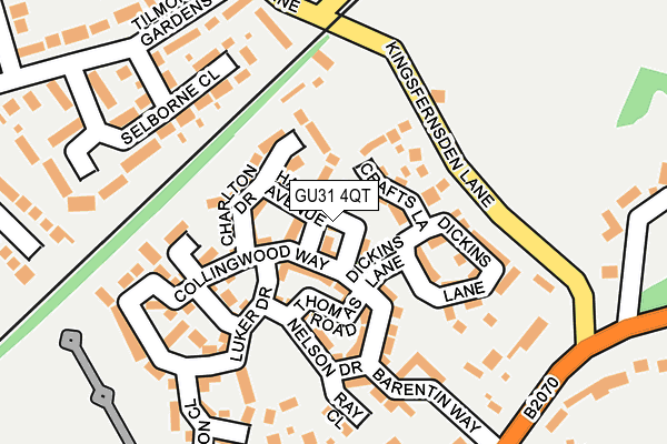 GU31 4QT map - OS OpenMap – Local (Ordnance Survey) GU31 4QT map - OS OpenMap – Local (Ordnance Survey)