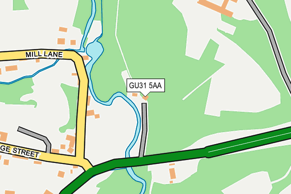 GU31 5AA map - OS OpenMap – Local (Ordnance Survey) GU31 5AA map - OS OpenMap – Local (Ordnance Survey)