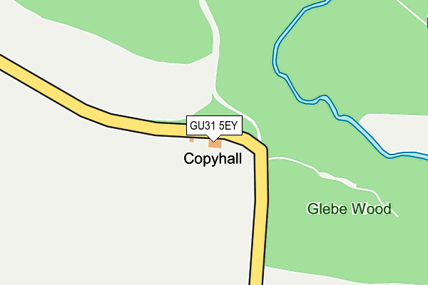 GU31 5EY map - OS OpenMap – Local (Ordnance Survey) GU31 5EY map - OS OpenMap – Local (Ordnance Survey)