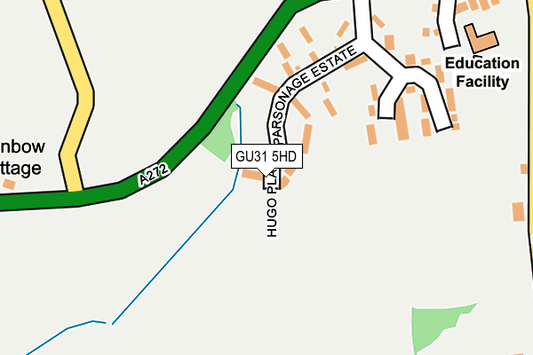 GU31 5HD map - OS OpenMap – Local (Ordnance Survey) GU31 5HD map - OS OpenMap – Local (Ordnance Survey)
