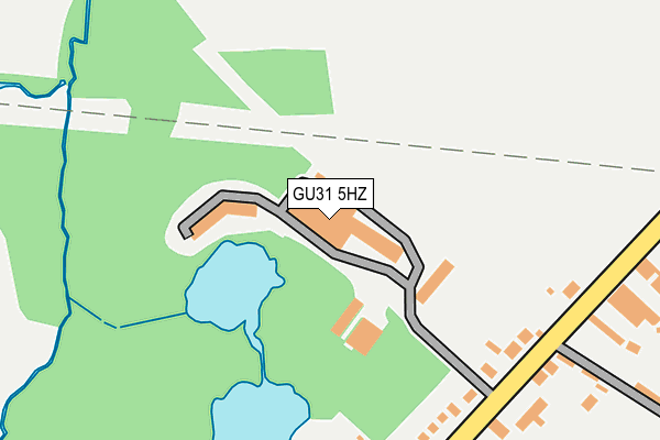 GU31 5HZ map - OS OpenMap – Local (Ordnance Survey) GU31 5HZ map - OS OpenMap – Local (Ordnance Survey)