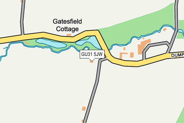 GU31 5JW map - OS OpenMap – Local (Ordnance Survey) GU31 5JW map - OS OpenMap – Local (Ordnance Survey)