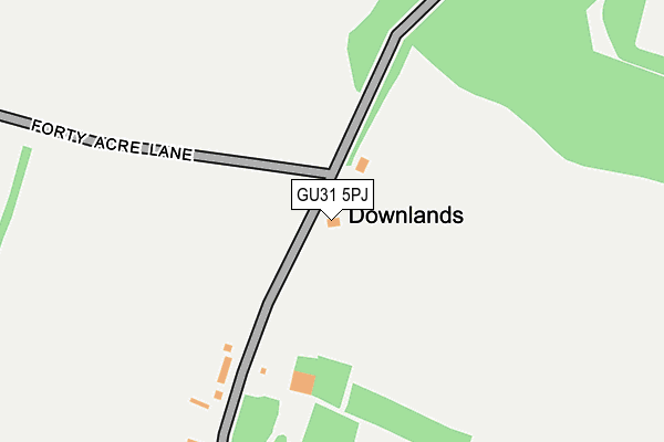 GU31 5PJ map - OS OpenMap – Local (Ordnance Survey) GU31 5PJ map - OS OpenMap – Local (Ordnance Survey)