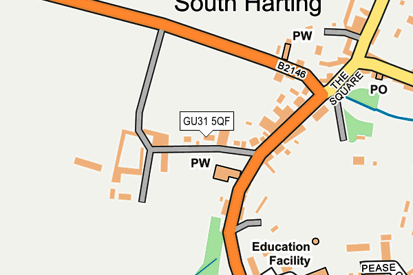 GU31 5QF map - OS OpenMap – Local (Ordnance Survey) GU31 5QF map - OS OpenMap – Local (Ordnance Survey)