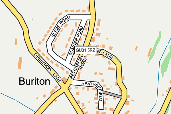 GU31 5RZ map - OS OpenMap – Local (Ordnance Survey)