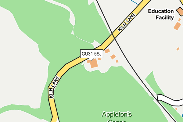 GU31 5SJ map - OS OpenMap – Local (Ordnance Survey) GU31 5SJ map - OS OpenMap – Local (Ordnance Survey)