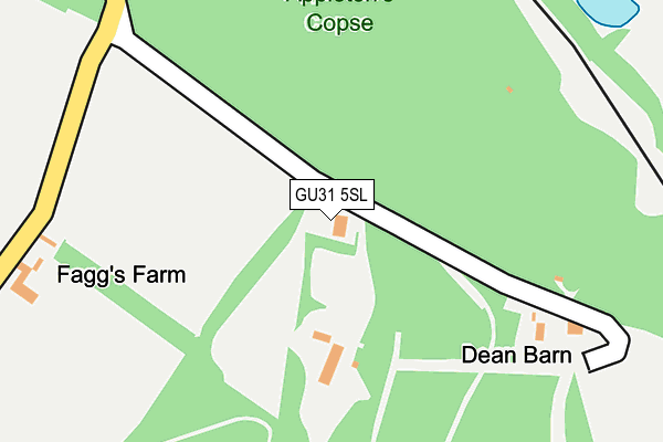 GU31 5SL map - OS OpenMap – Local (Ordnance Survey) GU31 5SL map - OS OpenMap – Local (Ordnance Survey)