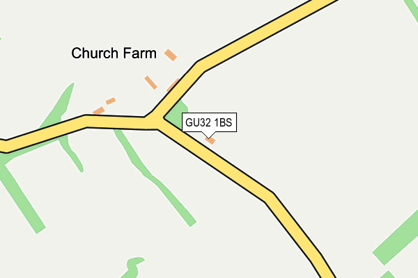 GU32 1BS map - OS OpenMap – Local (Ordnance Survey) GU32 1BS map - OS OpenMap – Local (Ordnance Survey)