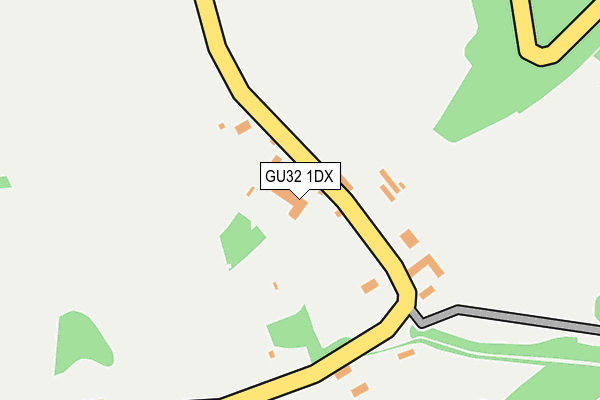 GU32 1DX map - OS OpenMap – Local (Ordnance Survey) GU32 1DX map - OS OpenMap – Local (Ordnance Survey)