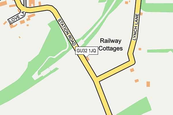 GU32 1JQ map - OS OpenMap – Local (Ordnance Survey) GU32 1JQ map - OS OpenMap – Local (Ordnance Survey)