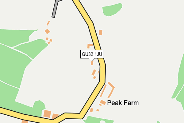 GU32 1JU map - OS OpenMap – Local (Ordnance Survey) GU32 1JU map - OS OpenMap – Local (Ordnance Survey)
