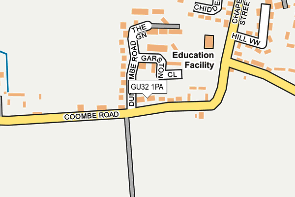 GU32 1PA map - OS OpenMap – Local (Ordnance Survey)
