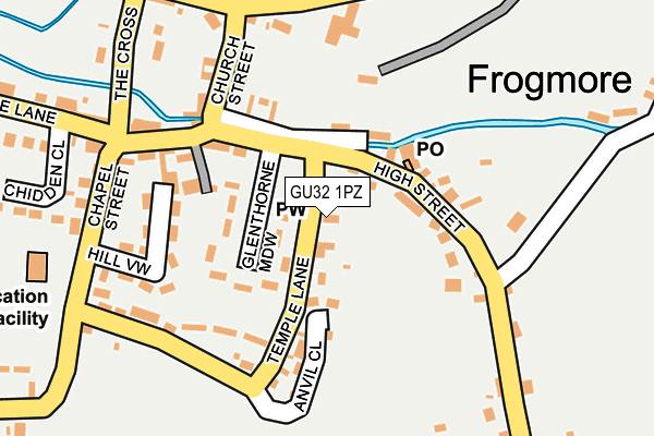 GU32 1PZ map - OS OpenMap – Local (Ordnance Survey) GU32 1PZ map - OS OpenMap – Local (Ordnance Survey)