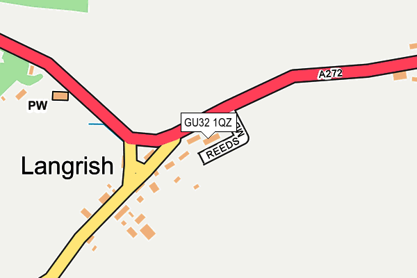 GU32 1QZ map - OS OpenMap – Local (Ordnance Survey) GU32 1QZ map - OS OpenMap – Local (Ordnance Survey)