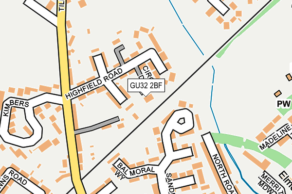GU32 2BF map - OS OpenMap – Local (Ordnance Survey) GU32 2BF map - OS OpenMap – Local (Ordnance Survey)