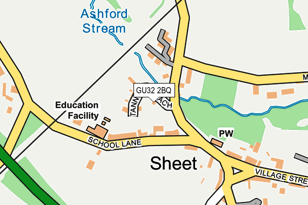 GU32 2BQ map - OS OpenMap – Local (Ordnance Survey) GU32 2BQ map - OS OpenMap – Local (Ordnance Survey)
