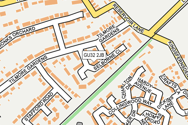 GU32 2JB map - OS OpenMap – Local (Ordnance Survey) GU32 2JB map - OS OpenMap – Local (Ordnance Survey)