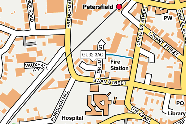 GU32 3AQ map - OS OpenMap – Local (Ordnance Survey) GU32 3AQ map - OS OpenMap – Local (Ordnance Survey)