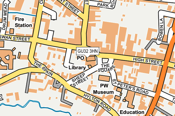 GU32 3HN map - OS OpenMap – Local (Ordnance Survey) GU32 3HN map - OS OpenMap – Local (Ordnance Survey)