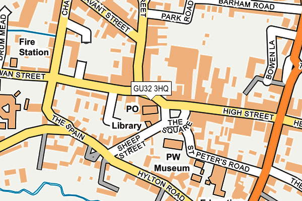 GU32 3HQ map - OS OpenMap – Local (Ordnance Survey) GU32 3HQ map - OS OpenMap – Local (Ordnance Survey)