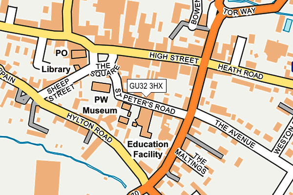 GU32 3HX map - OS OpenMap – Local (Ordnance Survey) GU32 3HX map - OS OpenMap – Local (Ordnance Survey)