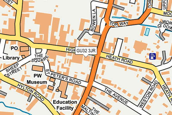 GU32 3JR map - OS OpenMap – Local (Ordnance Survey) GU32 3JR map - OS OpenMap – Local (Ordnance Survey)
