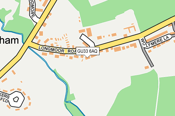GU33 6AQ map - OS OpenMap – Local (Ordnance Survey) GU33 6AQ map - OS OpenMap – Local (Ordnance Survey)