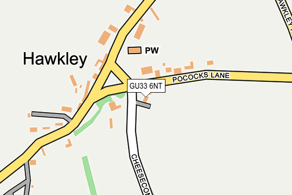 GU33 6NT map - OS OpenMap – Local (Ordnance Survey) GU33 6NT map - OS OpenMap – Local (Ordnance Survey)