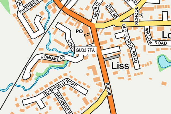 GU33 7FA map - OS OpenMap – Local (Ordnance Survey) GU33 7FA map - OS OpenMap – Local (Ordnance Survey)