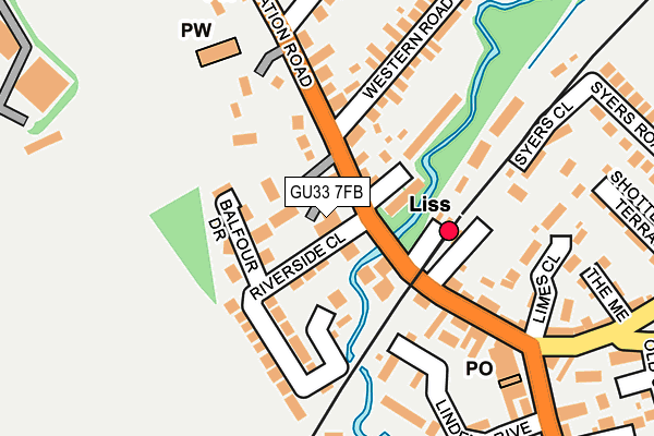 GU33 7FB map - OS OpenMap – Local (Ordnance Survey) GU33 7FB map - OS OpenMap – Local (Ordnance Survey)