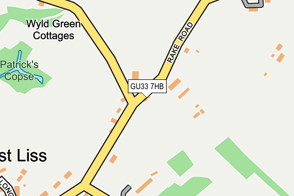 GU33 7HB map - OS OpenMap – Local (Ordnance Survey) GU33 7HB map - OS OpenMap – Local (Ordnance Survey)