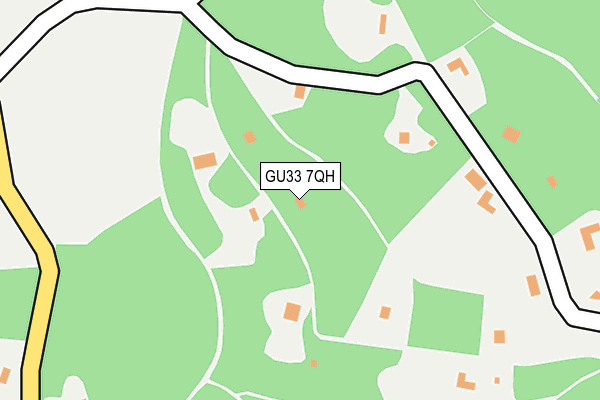 GU33 7QH map - OS OpenMap – Local (Ordnance Survey) GU33 7QH map - OS OpenMap – Local (Ordnance Survey)