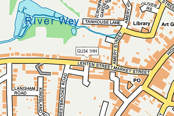 GU34 1HH map - OS OpenMap – Local (Ordnance Survey) GU34 1HH map - OS OpenMap – Local (Ordnance Survey)